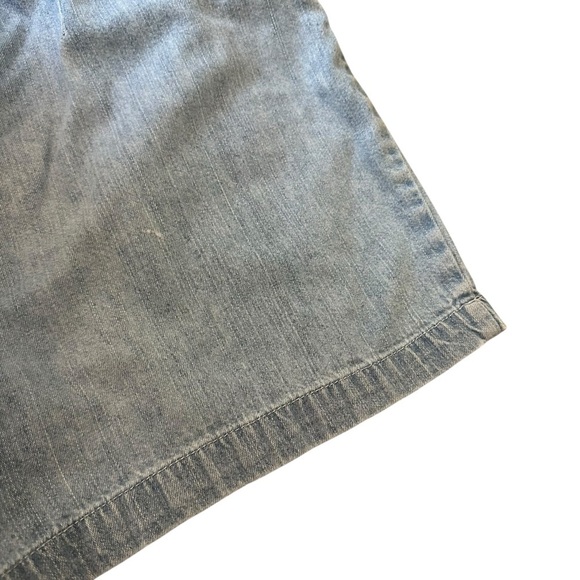 Vintage 90s Denim Jean Shorts Light Blue Cotton Modest Size 7/8 Medium 28 Waist - Picture 5 of 7
